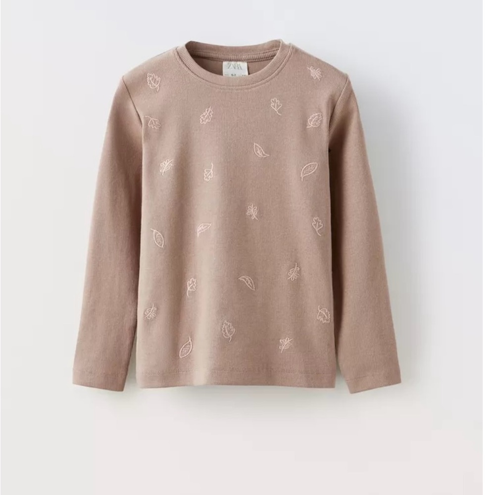 Zara Rib Embroidered Shirt